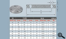 Paslanmaz Kör Flan Dn 2527 Pn 10/16 | Teksa Metal