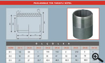 Paslanmaz Tek Tarafl Nipel | Teksa Metal